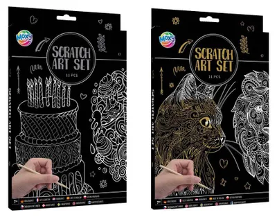 Produktbild von Kreatives Kratzkunst-Set für die Bastelgruppe