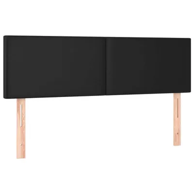 Produktbild von Kopfteile Schwarz 144x5x78/88 cm Kunstleder