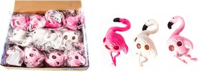 Produktbild von Flamingo Antistress Quetschball 13cm - Knetfigur zum Stressabbau für Kinder - Bunt
