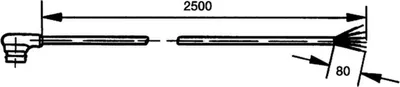 Produktbild von HELLA Anschlussleitung Außenspiegel 8KA 562 671-002 beidseitig 2500mm