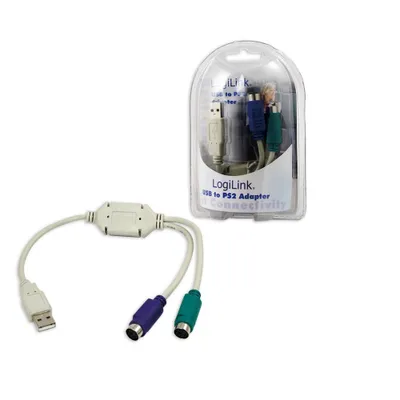 Produktbild von LogiLink Tastatur- / Maus-Adapter - PS/2 (W)