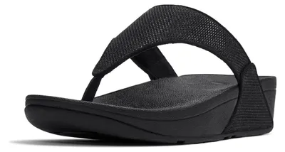 Produktbild von FITFLOP FitFlop Lulu Shimmerglitz Toe-Post Sandals SCHWARZ 42