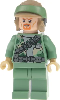 Produktbild von 1x Lego Minifigur Star Wars Endor Rebel Trooper Helm Doppelgesicht 75023 sw0507