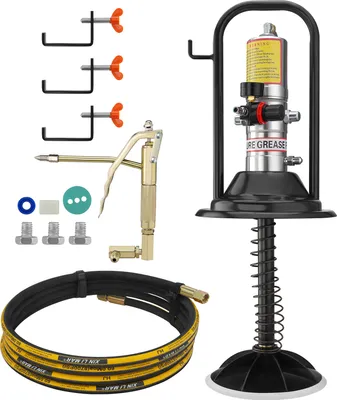 Immagine prodotto di VEVOR Pompa pneumatica per grasso da 0,6-0,8Mpa Alluminio pressofuso Pompa di lubrificazione ad aria compressa Portata di 740 g/min Pompa pneumatica per grasso da -20℃ a 100℃ Temperatura di esercizio Adatta per grasso da 0-3#