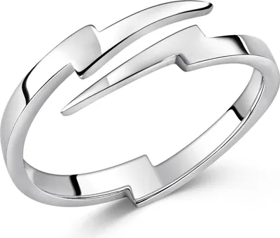 Produktbild von MATERIA by Matthias Wagner Damen Ring Silber 925 - Blitz dünn 51-59 verstellbar SR-24