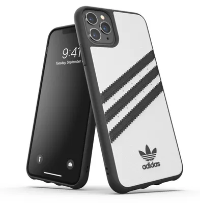 Image de Adidas Moulded CasePolyuréthaneIphone 11 Pro Maxbiało-Czarny/White-Black 36292