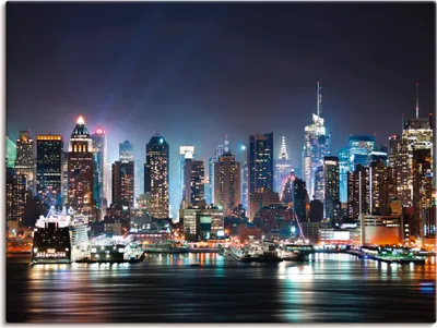 Produktbild von ARTland Leinwandbild New York City Times Square Größe: 40x30 cm