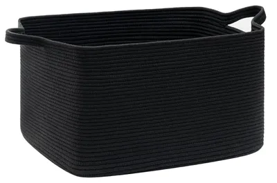 Image de Panier à linge en coton d'une capacité de 63 litres, avec des poignées renforcées