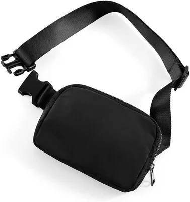 Produktbild von Famanu Hüfttasche für Damen und Herren - Verstellbar, ideal für Sport und Reisen - Schwarz