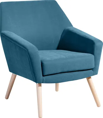 Produktbild von Max Winzer Sessel Alegro - Velourstoff petrol - Maße: 67 x 71 x 81 cm