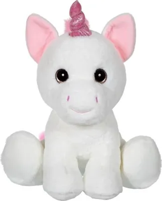 Obrázok produktu pre Plyšový jednorožec, GIPSY Puppy Eyes Pets, 40 cm, biely, pre deti od narodenia