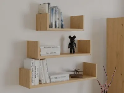 Obrázek produktu pro Set 3x závěsná polička TARMO - dub artisan