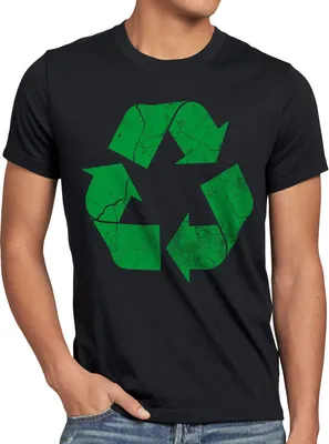 Produktbild von style3 Recycle T-Shirt Herren, Größe:4XL, Farbe:Schwarz