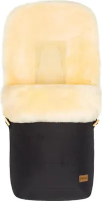 Produktbild von Fillikid Winterfußsack Bernina Lammfell schwarz/natur