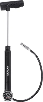 Obrázek produktu pro Mini ruční pumpa na jízdní kolo Kompaktní ruční pumpa na jízdní kolo s manometrem