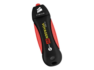 Produktbild von Corsair Voyager GT, 256 GB, USB Typ-A, 3.2 Gen 1 (3.1 Gen 1), 390 MB/s, Kappe, Schwarz, Rot