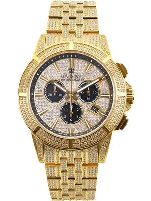 Immagine prodotto di Louis XVI LXVI1123 Majeste Iced Out Cronografo da uomo 43 mm 5 ATM