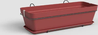 Obrázek produktu pro Artevasi Capri Plant Box Balcony Kit, Červená, 14 l, 285 mm, 502 mm, 207 mm, 6 kusů