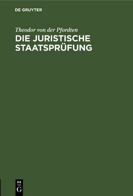 Produktbild von Die juristische Staatsprüfung