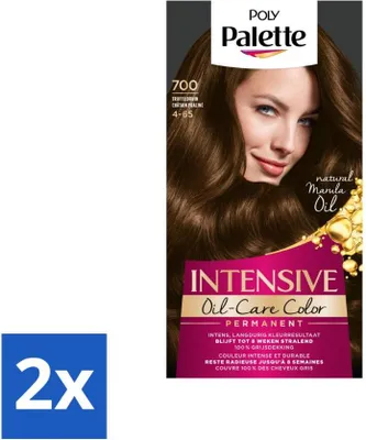 Image de Poly Palette - Coloration pour cheveux - brun truffe 700 - 115 ml - pack avantage - 2 pièces