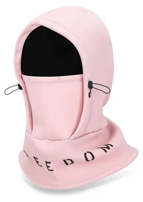 Immagine prodotto di Cappuccio termico invernale, passamontagna, maschera da sci, antivento, impermeabile, rosa, taglia unica
