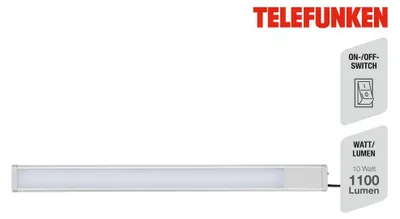 Image de Lampe LED sous plan 10 W argent métal-plastique Telefunken