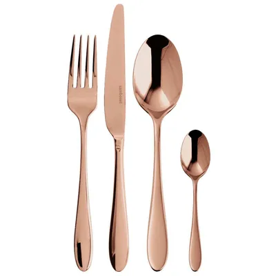 Zdjęcie produktu dla Sambonet Velvet Edelstahl/PVD Kupfer Besteck 24tlg.Vh. S0196-S00018-S0037 52712C81