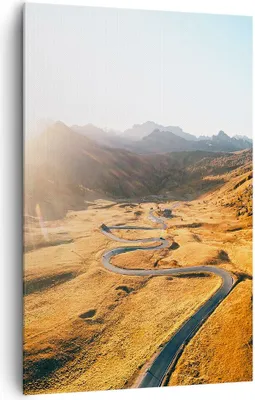 Produktbild von Bild auf Leinwand - Leinwandbild - Einteilig - Sonne Berge Weg - 80x120cm - Wand Bild - Wanddeko - Wandbilder - Leinwanddruck - Kunstdruck - Wanddekoration - Leinwand bilder - Wandbild - PA80x120-4836