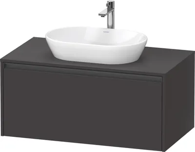 Produktbild von Duravit Ketho.2 Wastafelonderkast 100x55x45,9 cm Supermat Grafiet