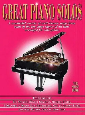 Produktbild von Great Piano Solos - the Show Book