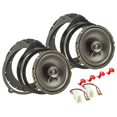 Immagine prodotto di Set di installazione di altoparlanti TA16.5-Pro compatibile con il sistema coassiale da 165 mm per porte anteriori di Audi A3 8P A4 B6 B7 A8