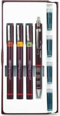 Produktbild von ROTRING isograph Junior Set 3er Satz 0,2 / 0,3 / 0,5