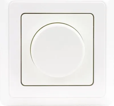 Produktbild von UP LED & Glühlampen Dimmer inkl Rahmen und Dimmscheibe weiß passt zu Busch Jäger