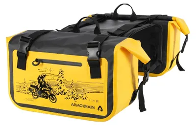 Imagen del producto de Bolsa impermeable para moto, con capacidad de 60 litros, ideal para viajes y excursiones