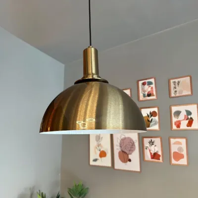 Produktbild von Yimpi Pendelleuchte Braun Hängelampe aus Metall Lampe