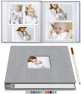 Produktbild von Omgoods – Selbstklebendes Fotoalbum, 60 Seiten, mit Leinenumschlag
