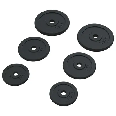 Produktbild von vidaXL Hantelscheiben 6 Stk. 30 kg Gusseisen