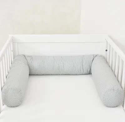 Produktbild von Baby-Delux Bettschlange 180cm Nestchenschlange für Baby Bettumrandung Babybettschlange Baumwolle Little Friends