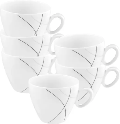 Produktbild von Seltmann Weiden Trio Highline Kaffeetasse 0,23 l 6er Set