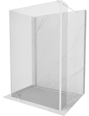 Obrázek produktu pro Mexen Kioto sprchová stěna Walk-in 115 x 110 x 40 cm, transparentní, bílá - 800-115-110-221-20-00-040