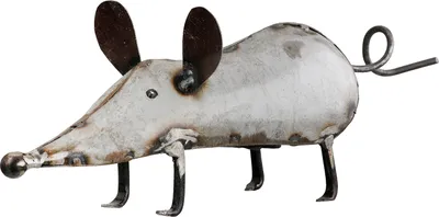 Zdjęcie produktu dla Gilde Spardose, Maus, "Minny", Eisen, grau, VE 3, L. 25.5 cm, B. 7 cm, H. 9 cm 57983 4063387579831