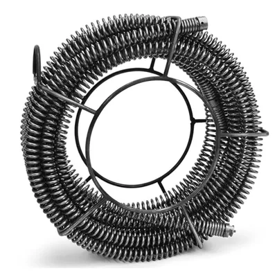 Zdjęcie produktu dla Zestaw spirali sprężynowej do czyszczenia rur (Ø22 mm, długość całkowita 14 m, szerokość rury Ø 30-200 mm) do urządzenia do czyszczenia rur Maszyna do czyszczenia rur do czyszczenia rur