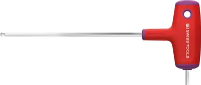 Produktbild von Swiss Tools T-Griff-Schraubendreher mit Seitenabtrieb 5x150mm Kugelkopf