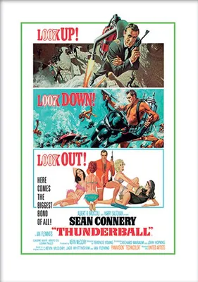 Image de James Bond - Thunderball - Look Out - ART PRINT - 30x40cm - Affiche Poster
