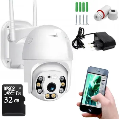 Obrázok produktu pre Otočná IP kamera Full HD Wi-Fi pre vonkajšie použitie, 5MP, 32GB