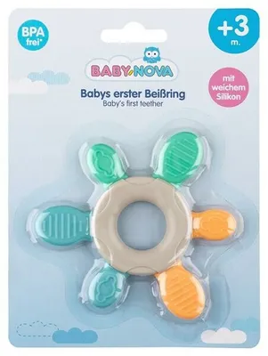 Produktbild von Baby Nova Babys Erster Beissring 2Fach