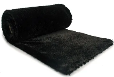 Produktbild von Pelz Strickwaren, Kunstfell PEARL, Schwarz 50 x 160 cm