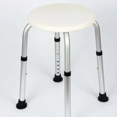 Obrázek produktu pro Shower stool, height-adjustable, white/silver