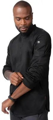 Kochjacke Tulum, Schwarz, S, nachhaltig, Polykatoen