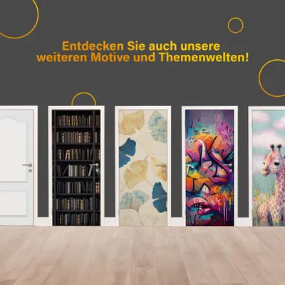 Produktbild von Türfolie "Space Game" 90x200cm Türposter Deko Aufkleber Folie Tapete TF03-05